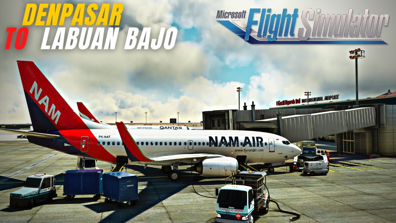 Denpasar to Labuan Bajo - B737-700|NAM Air| -  Microsoft Flight Simulator Indonesia 2020