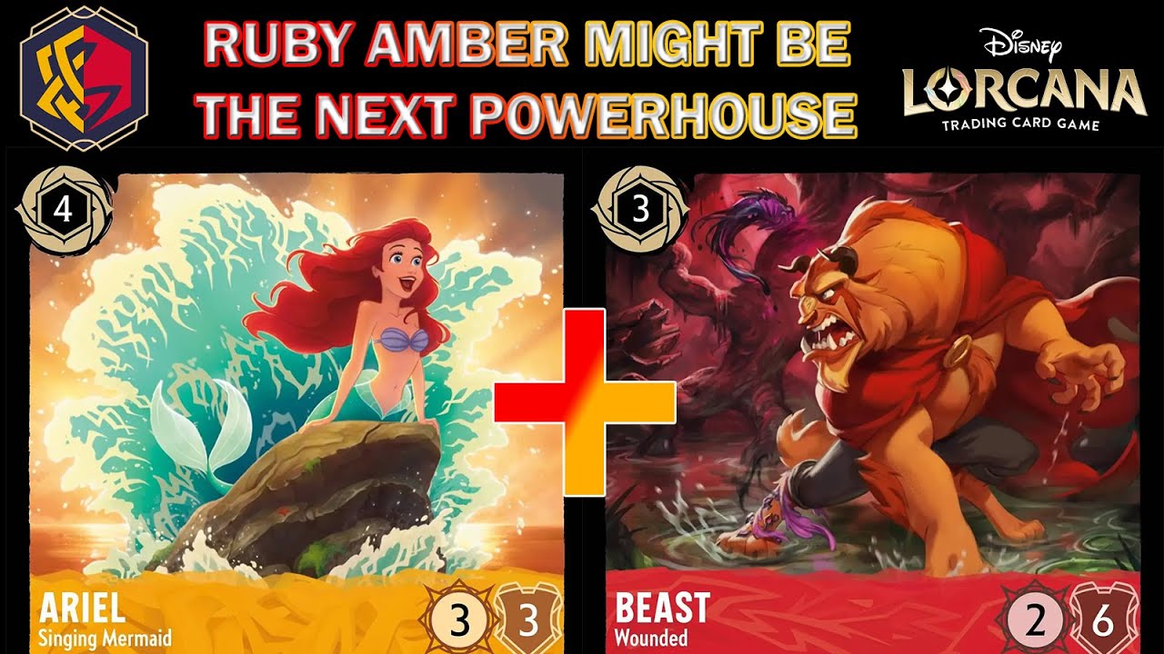🟡🔴 [Set 4] RUBY AMBER GOT A HUGE BOOST WITH URSULA'S RETURN - HEAL & DRAW - Disney Lorcana Gameplay