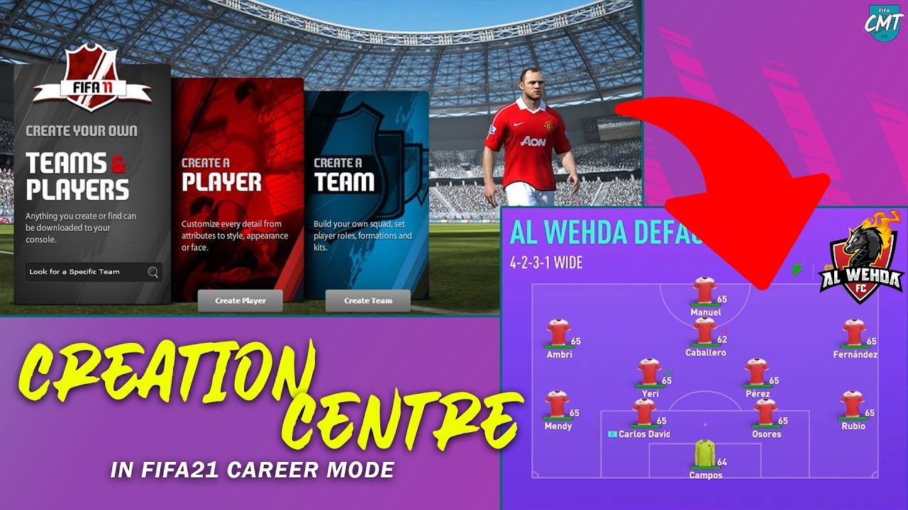 Creation Centre in FIFA21 Career Mode (Create a Club)