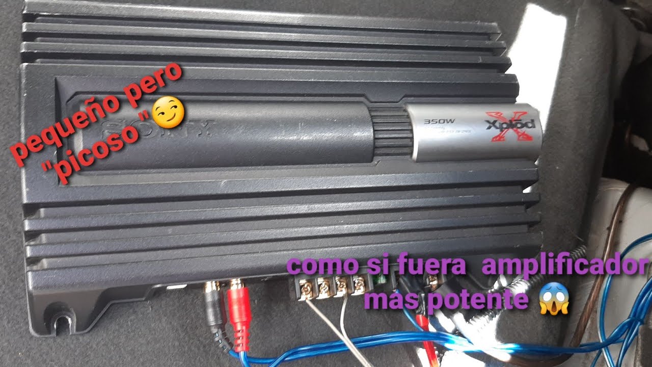 AMPLIFICADOR SONY xplod  XM-ZR602  350 W review y prueba de audio.