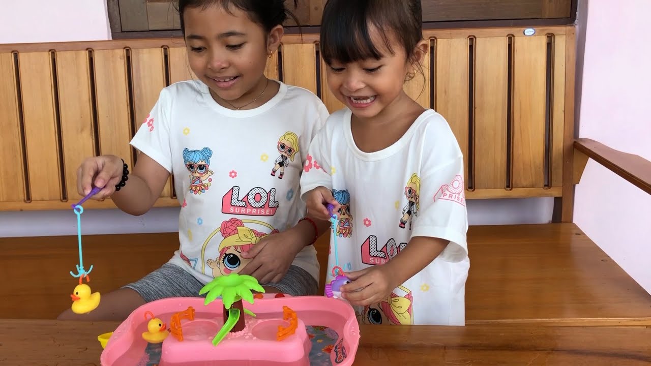Unboxing Mainan Anak Go Fishing - Pancing Bebek dan Ikan - Lucky Duck Kids Fishing