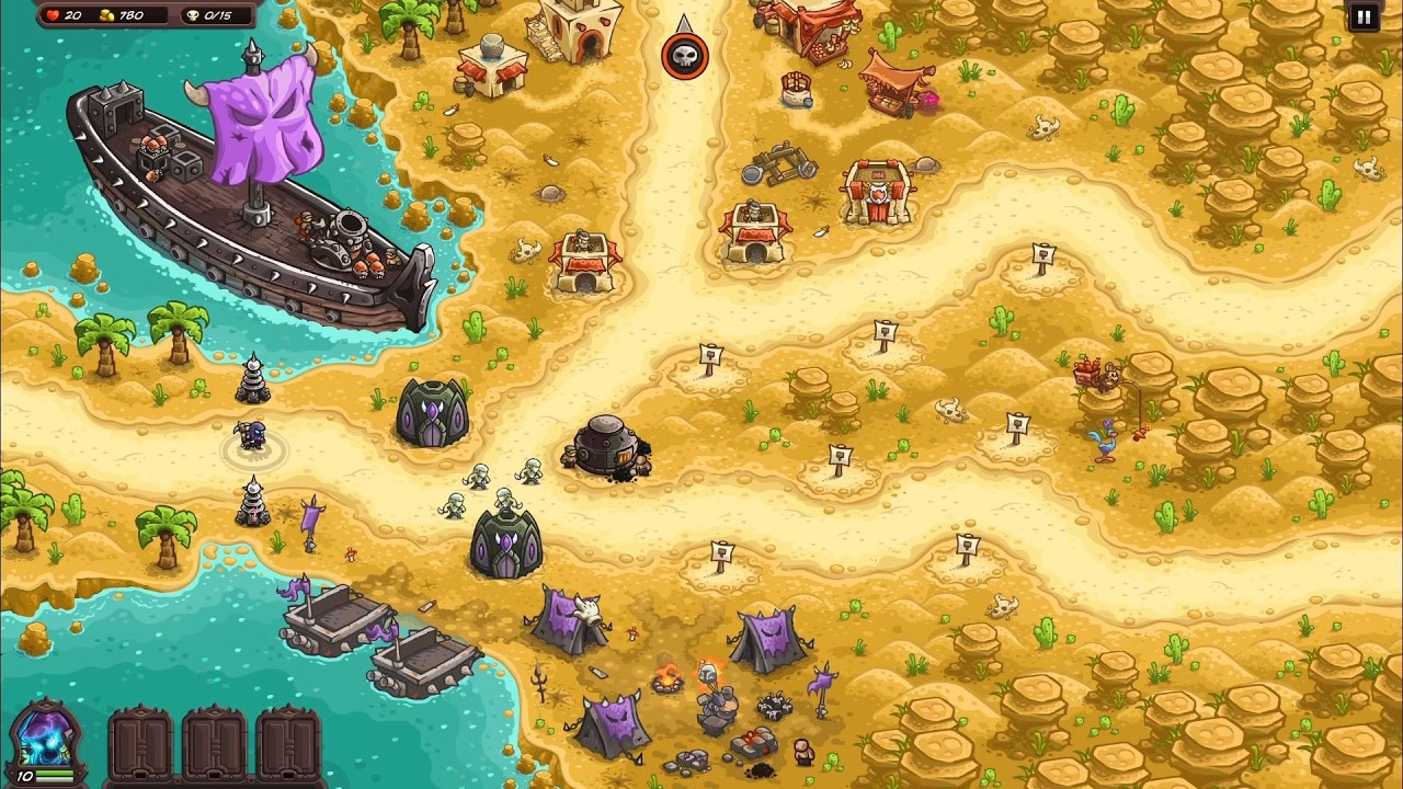[Kingdom Rush Vengeance] 킹덤러쉬 벤전스 기본영웅, 타워로 위저드의 랜딩 불가능 난이도