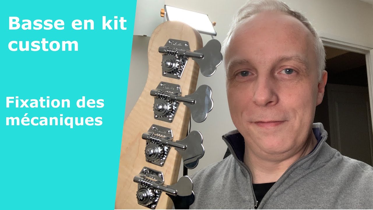 [Projet basse custom en kit Part 9] Fixation des mécaniques