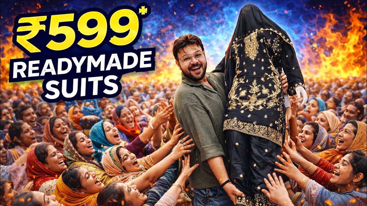 ₹599 ReadyMade Suits 😱 | Aisi Sale Kabhi Nahi Dekhi | Wholesale Loot 🔥