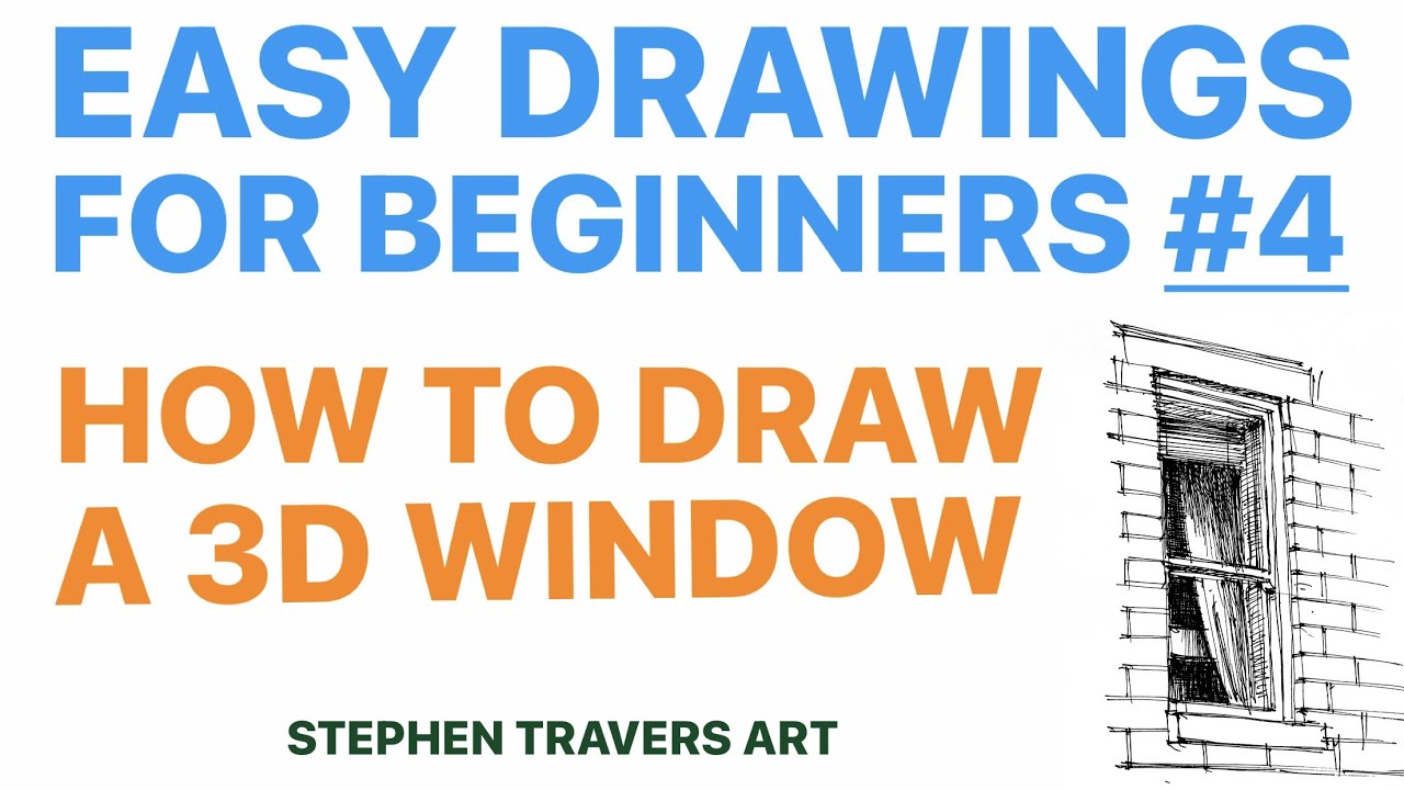How to Draw a 3D Window For Beginners