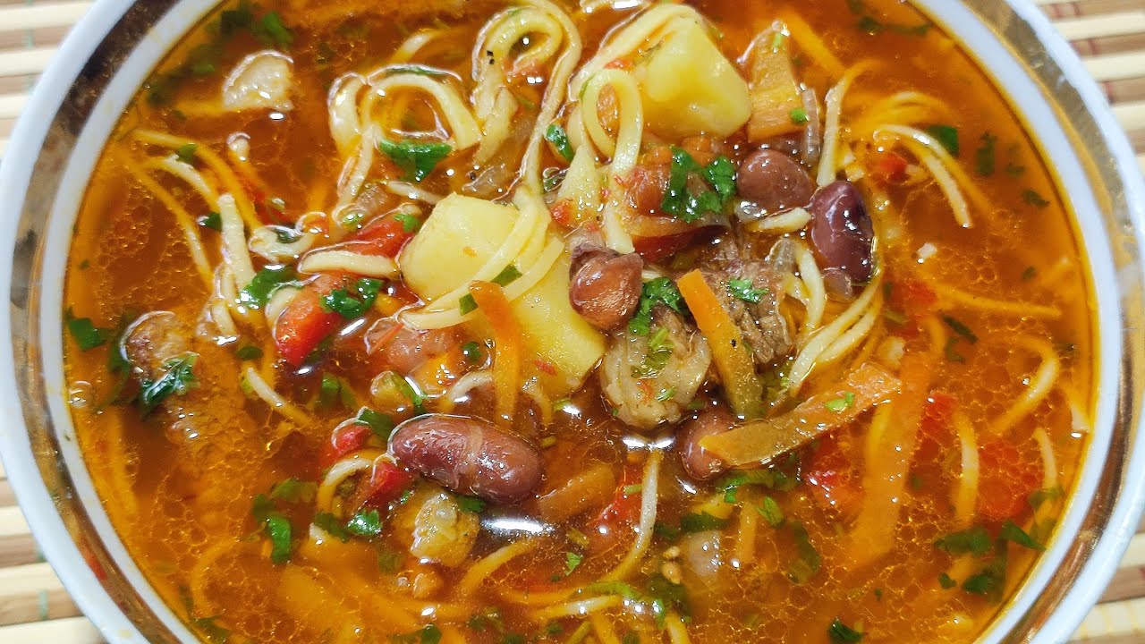 СУП С ДОМАШНЕЙ ЛАПШОЙ, С ФАСОЛЬЮ !!! #рецепт #тесто #еда #вкусно #мука #блюдо #