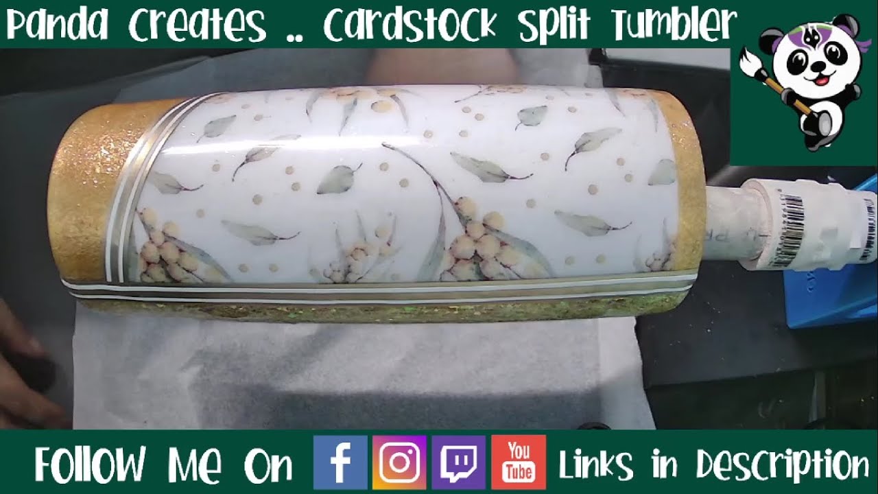 Cardstock Split Tumbler Tutorial