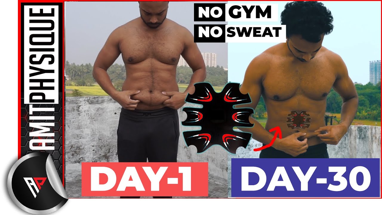 6 PACK ABS STIMULATOR Hindi - 30 DAY RESULTS | सिक्स पैक एब्स ईएमएस मशीन रिज़ल्ट