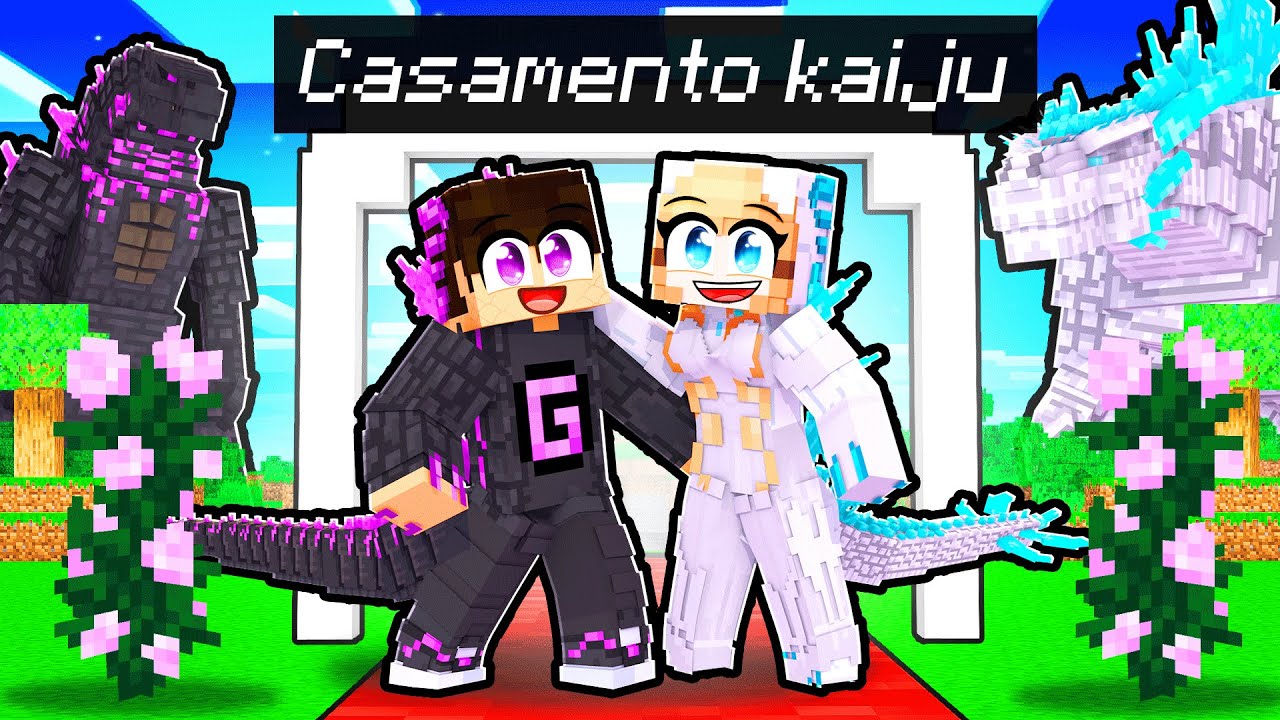 A GAROTA SHIMO e o GAROTO GODZILLA se CASARAM no Minecraft