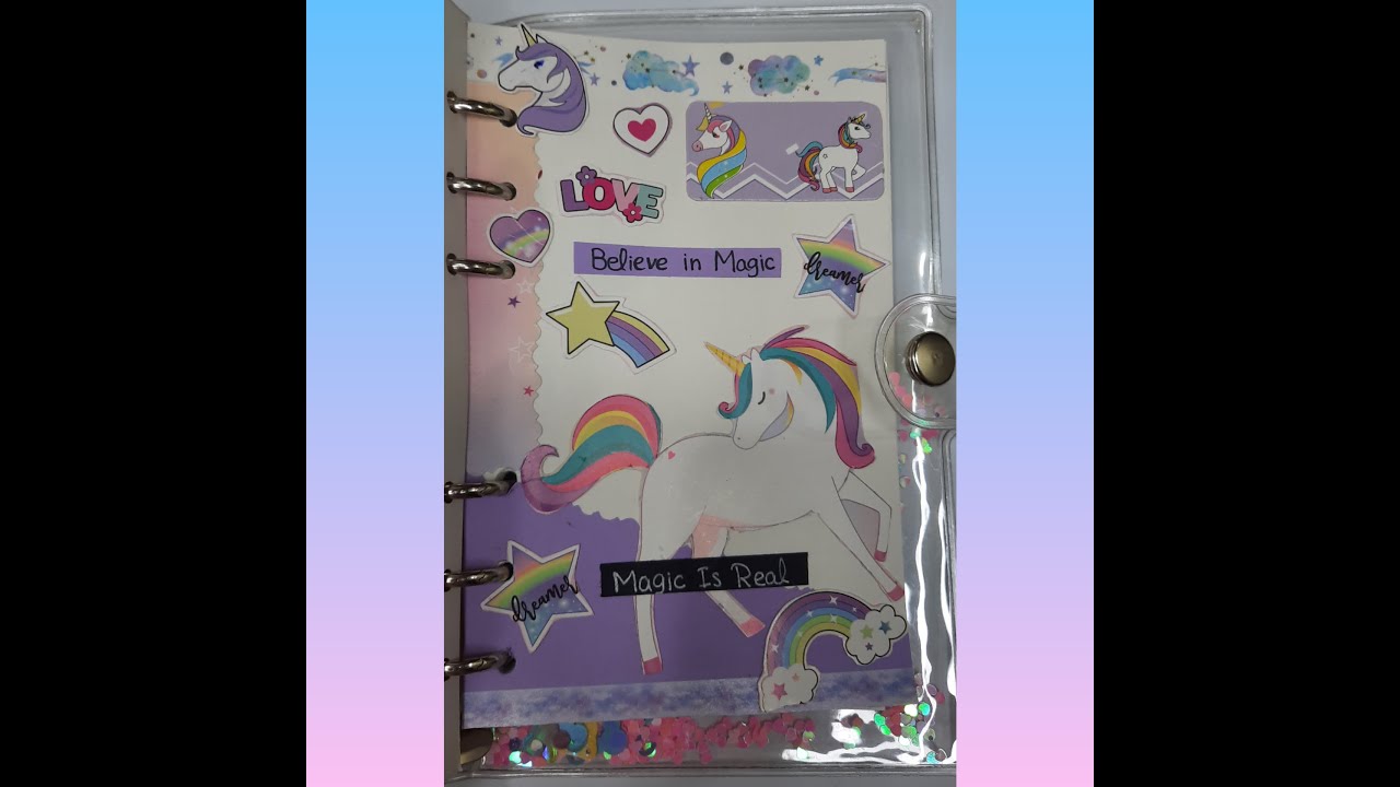 ASMR New Journal First Page Unicorn Theme 