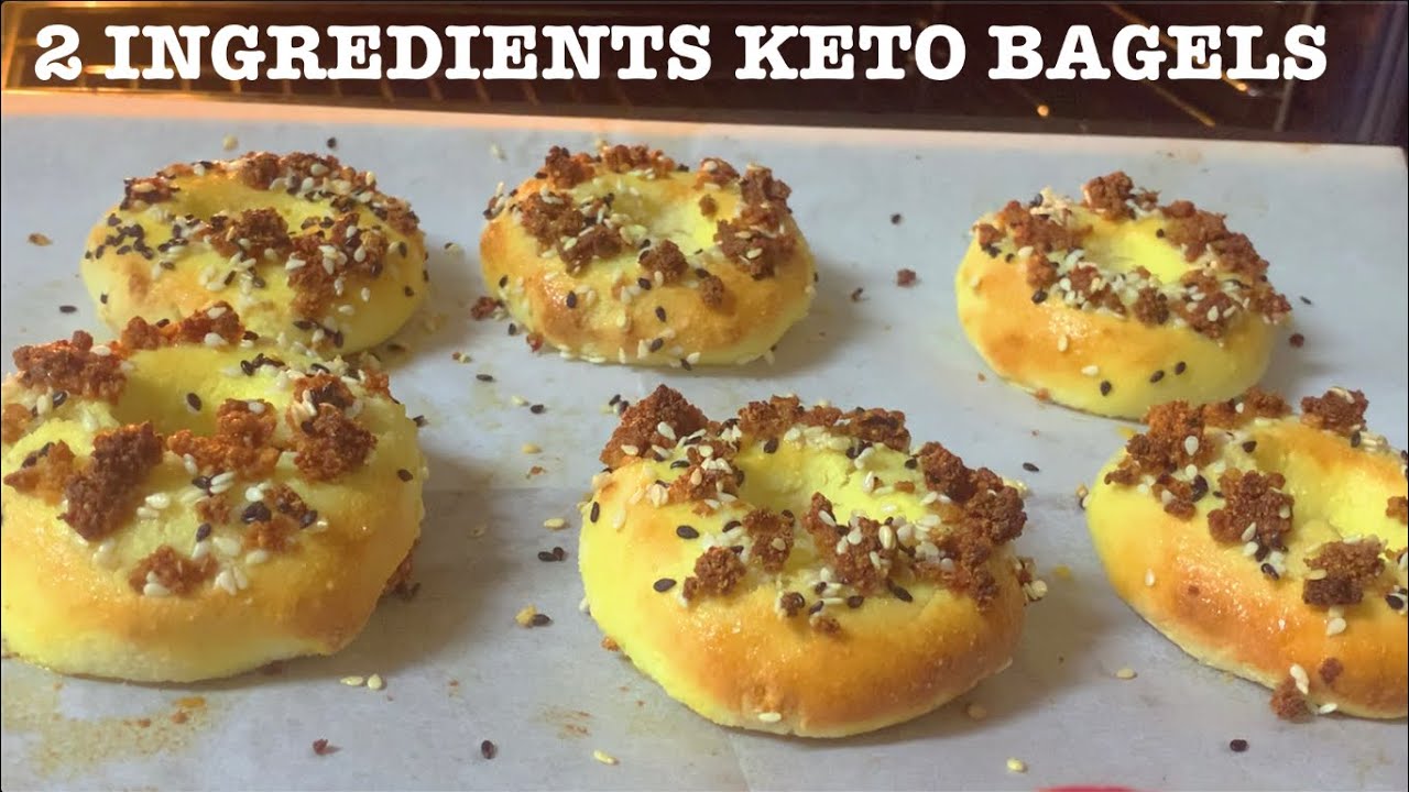 2 INGREDIENTS KETO BAGELS 🥯