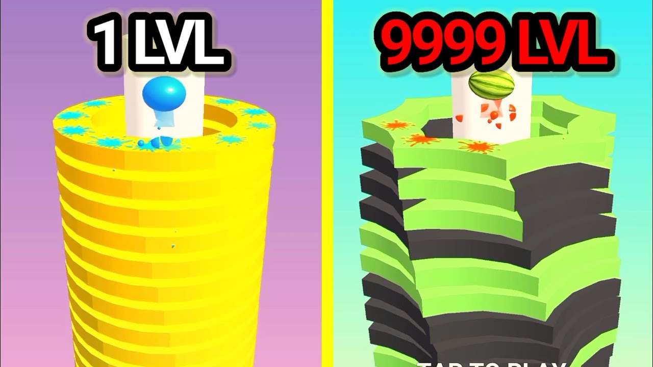 Stack Ball Crash Platforms Gameplay #gamingboytanjil