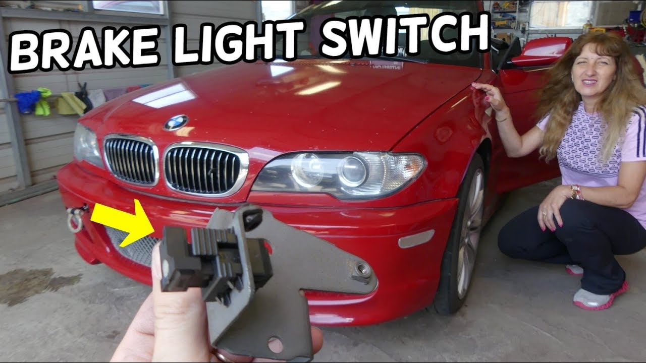 BRAKE LIGHT SWITCH REPLACEMENT LOCATION BMW E46 325i 328i 330i 320i 323i 318i 320d 318d 330d