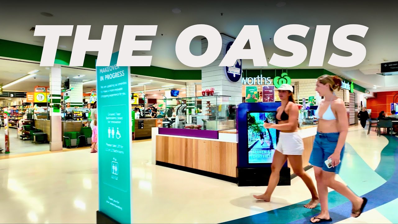 The Oasis Shopping Centre in Broadbeach • 4K HDR