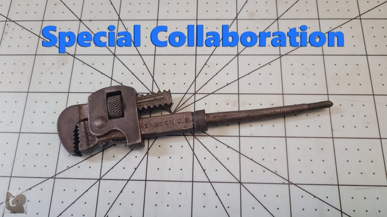 Mini Pipe Wrench Restoration - With Help From @bigvicsworkshop