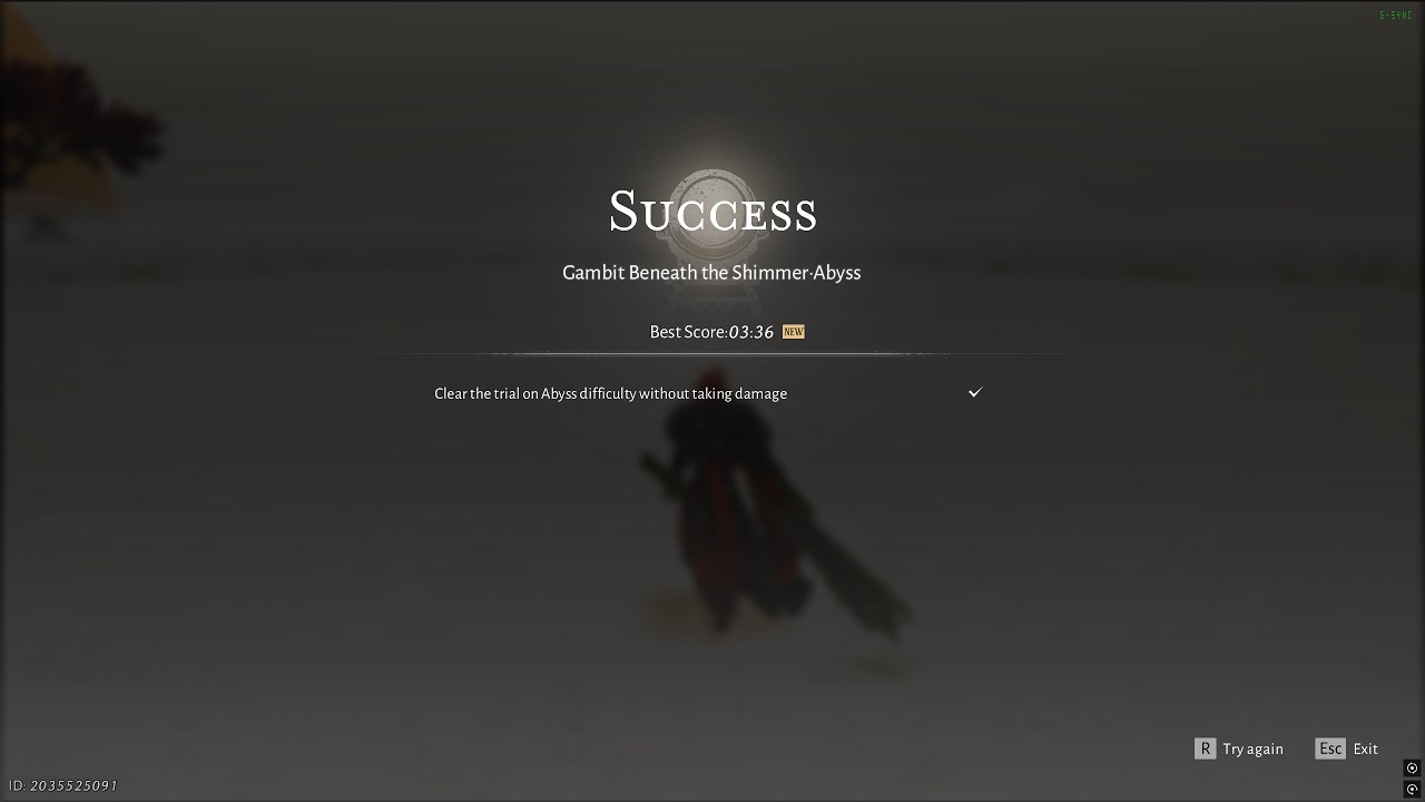 Gambit Beneath the Shimmer Abyss - nohit 3:36