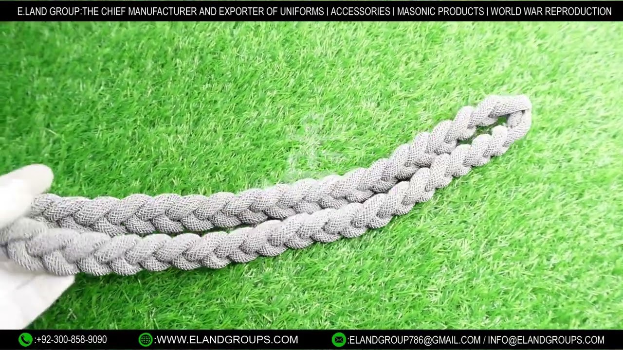 Military Bullion wire Shoulder Cord, For Military Royal Shoulder Cord Army,  Uniform Shoulder Cord