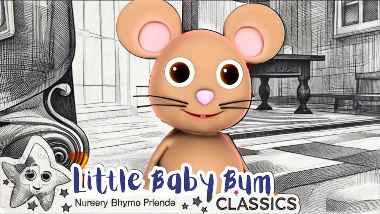Hickory Dickory Dock and the Cat | Let's Draw and Color With LittleBabyBum  | Nursery Rhymes