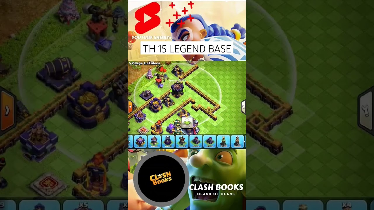 Th15 Legend Base With Link &bull; Clash of clans &bull; #clashofclans #clash #coc #cocbases #gaming