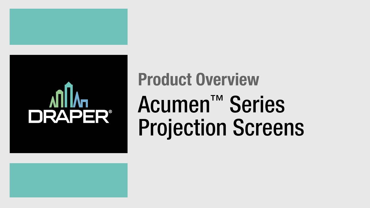 Acumen™ Series Projection Screens by Draper, Inc. - Product Overview