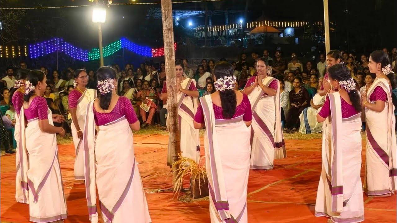 Dancing in devotion on Shivaratri night… Thiruvathirakali for Mahadeva 🕉️🌙#thiruvathirakali 