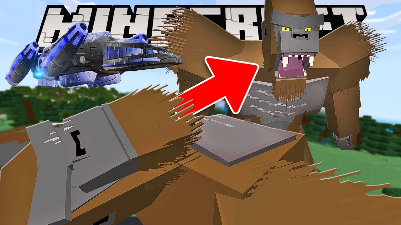 REVIVENDO o KONG COM a NAVE! GODZILLA VS KONG no Minecraft