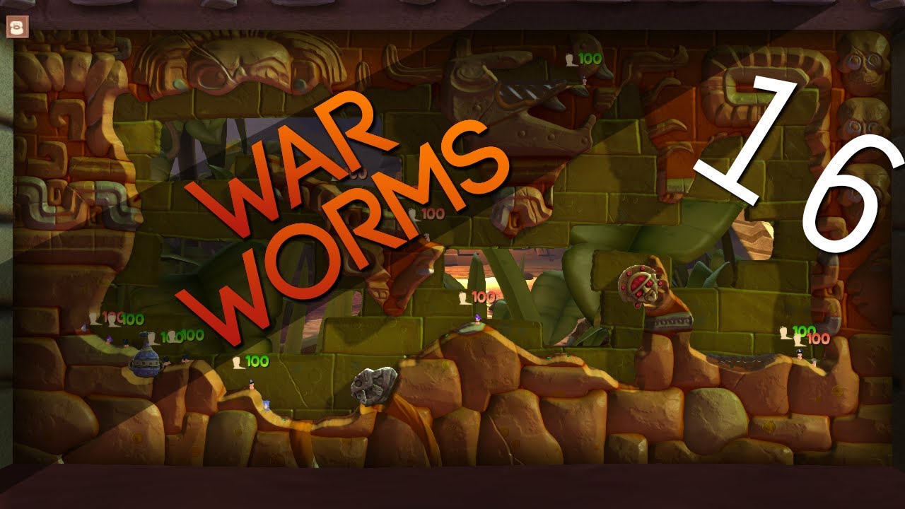 [16] War Worms (Worms Clan Wars с GaLm и командой Derp)