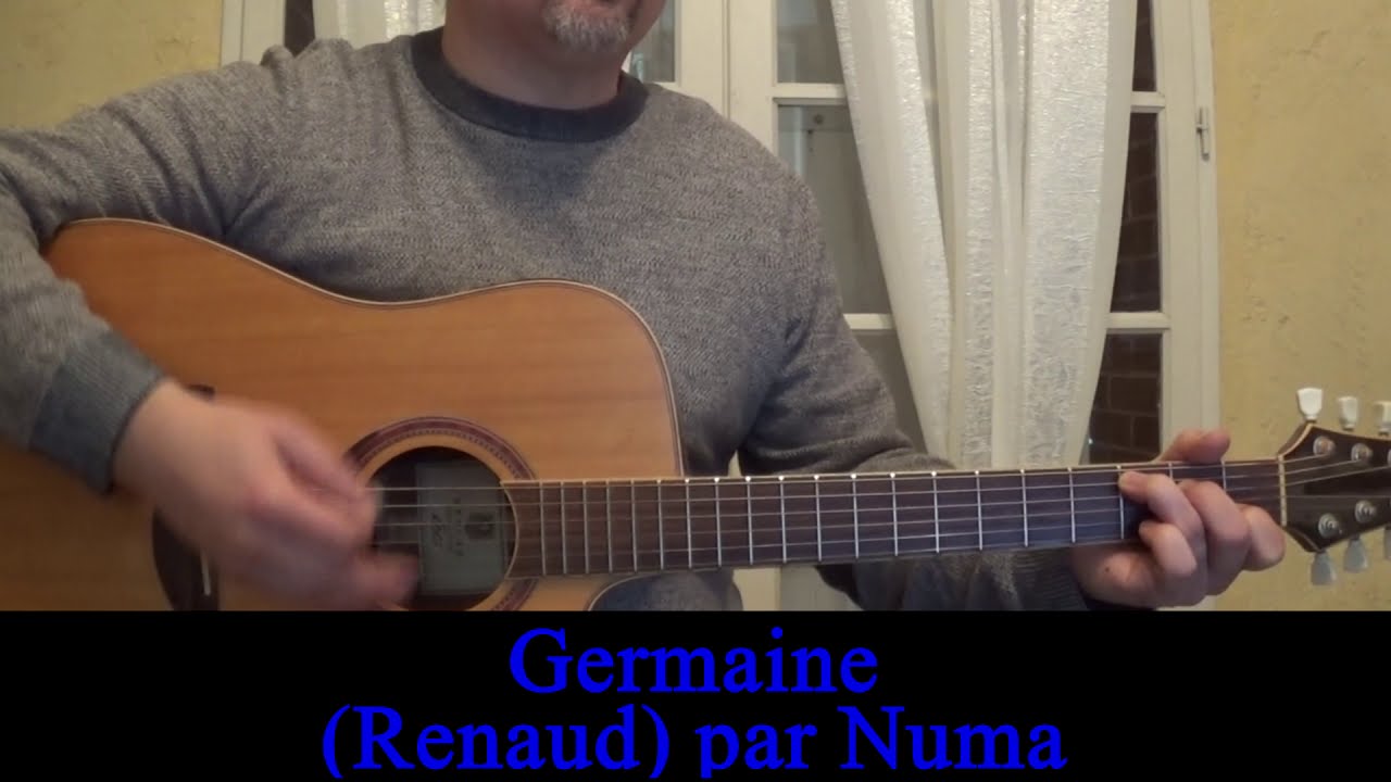 Germaine (Renaud) cover / reprise guitare voix 1977