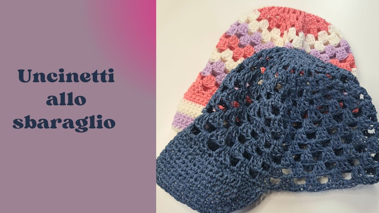 Berretto granny con visiera
