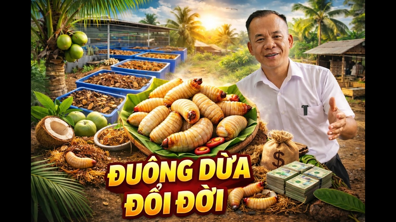 Nuôi Gì Năm 2026 - Nuôi Đuông Dừa 30 Ngày – Mô Hình Ít Vốn Nhưng Hiệu Quả Cao