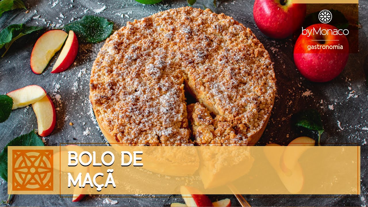 BOLO DE MAÇÃ (SEM AÇÚCAR, SEM GLUTÉN E SEM LACTOSE | FEITO COM AMOR | DICA CULINÁRIA | BY MONACO