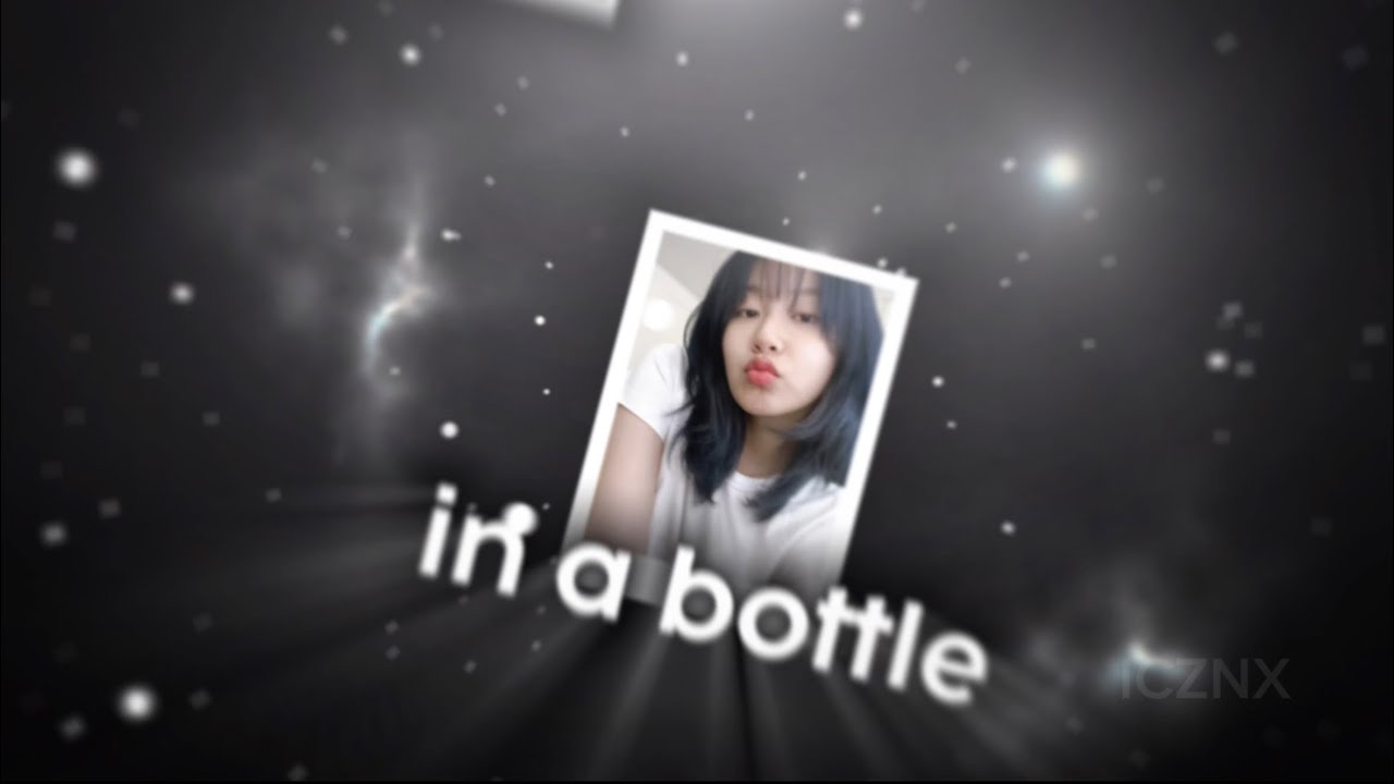PMV Typography Message in a bottle Park Yoona - Alight motion [Free Preset File]