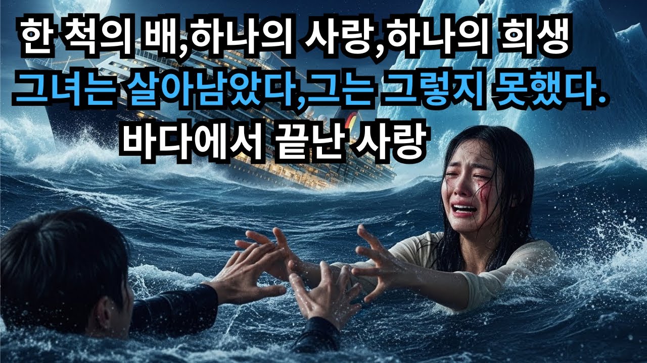 나는 약속을 지켰다..끝까지 살아남았다..그는 그녀를 살렸다..바다에 새겨진 약속💔