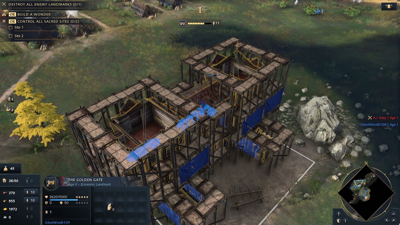 Age of Empires IV — Без комментариев — Рус против ИИ — Геймплей