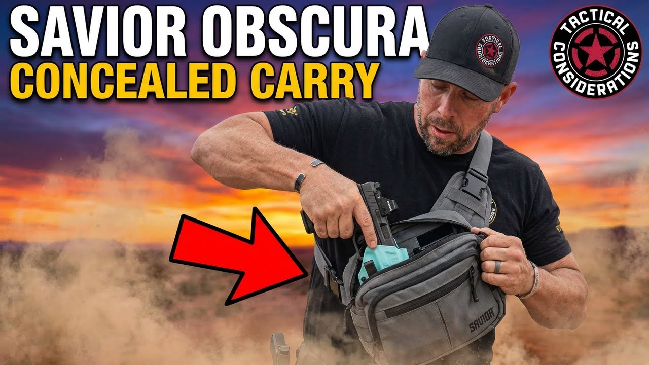 I'd Actually Carry This Savior Obscura Sling Bag