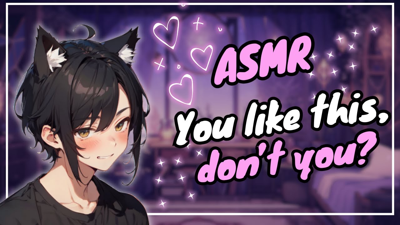 [ASMR] Curious Catboy Plays with Your Ears ❤️ 💤 | (Comforting + Cuddles) (Sleep Aid)