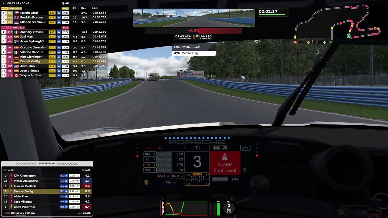 Watkins Glen Junge! - IMSA - Season 1 2026 - Porsche 992 GT3 - iRacing