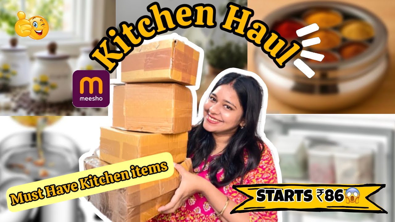 Meesho Kitchen Haul | Meesho Affordable Kitchen finds | Huge kitchen Haul | Starts ₹100/- Only 