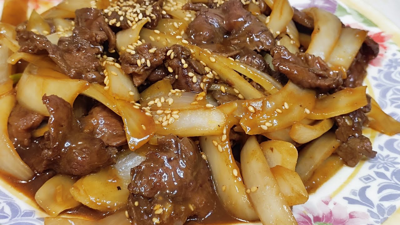 Resep Daging Sapi Dan Bawang Bombay  Ala Hongkong !ngauyuk Jao jung #chineserecipe