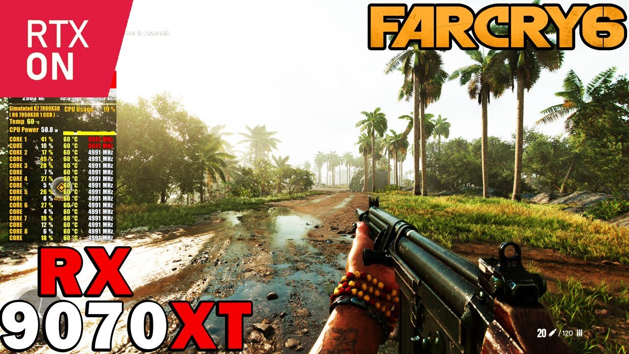 Far Cry 6 | RX 9070 XT | Sim. R7 7800X3D | 4K - 1440p - 1080p | Ultra Settings