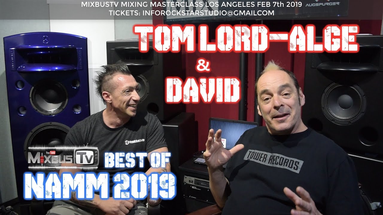 EXCLUSIVE: Tom Lord-Alge & David at NAMM 2019 talk  Marilyn Mason Mechanical Animal