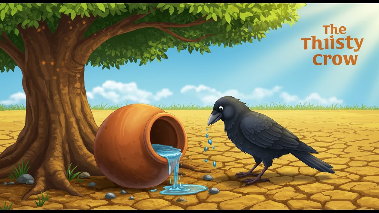 The Thirsty Crow | Bedtime Story | Children | Fairy Tales | Moral Story | Kids