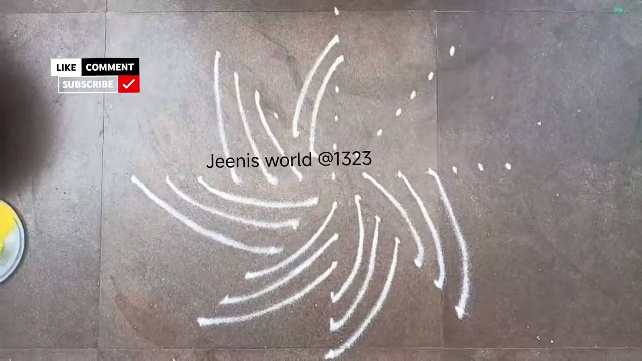 🪷🌿  luxmi Riday kolam 🪷🌿 by jeenis world @1323