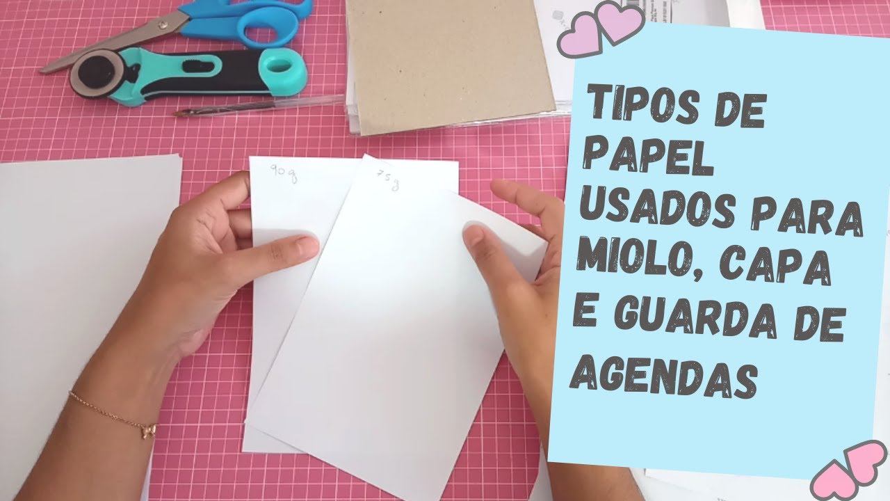 Qual papel usar para miolo, capa e guarda para agendas e cadernos