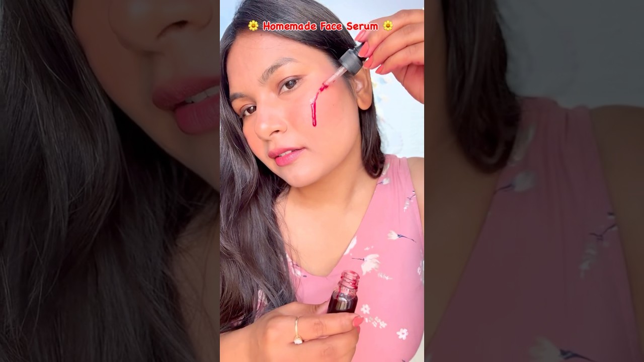 Beetroot Face Serum at Home 😍 #youtubeshorts #faceserum #skincare #remedies #trending #beetroot