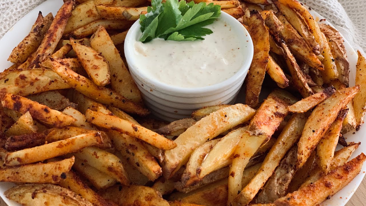 Crispy oven fries / Cartofi crocanti la cuptor