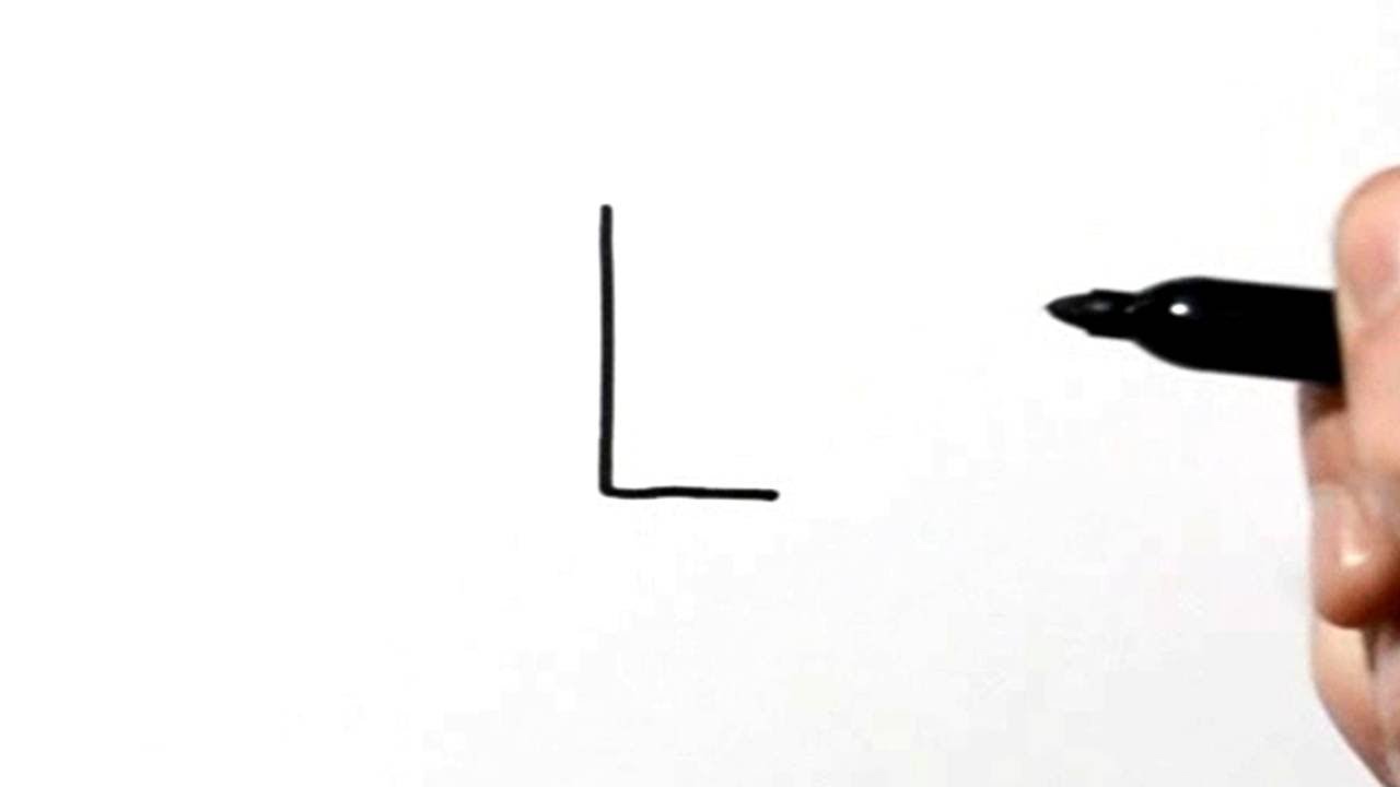 How to Draw a Lion After Writing letter L - LetterToons