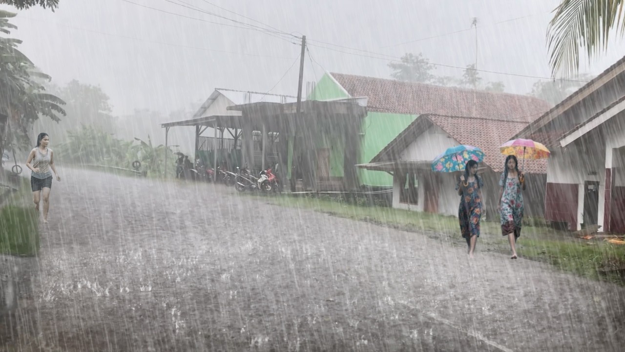 GOODBYE INSOMNIA | BEST RAIN FOR BEDTIME | RAIN AND THUNDER | Soothing Sounds Refreshing