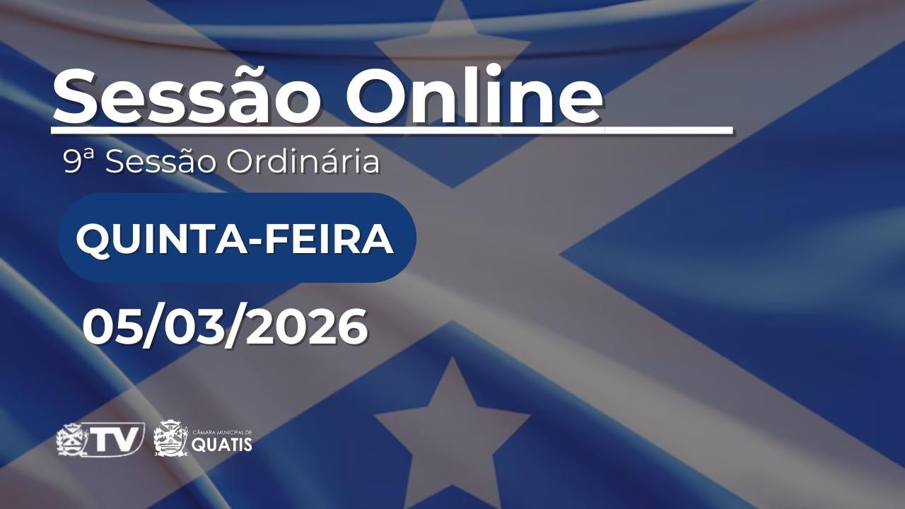 9ª Sessão Ordinária da 2ª Sessão Legislativa da 9ª Legislatura