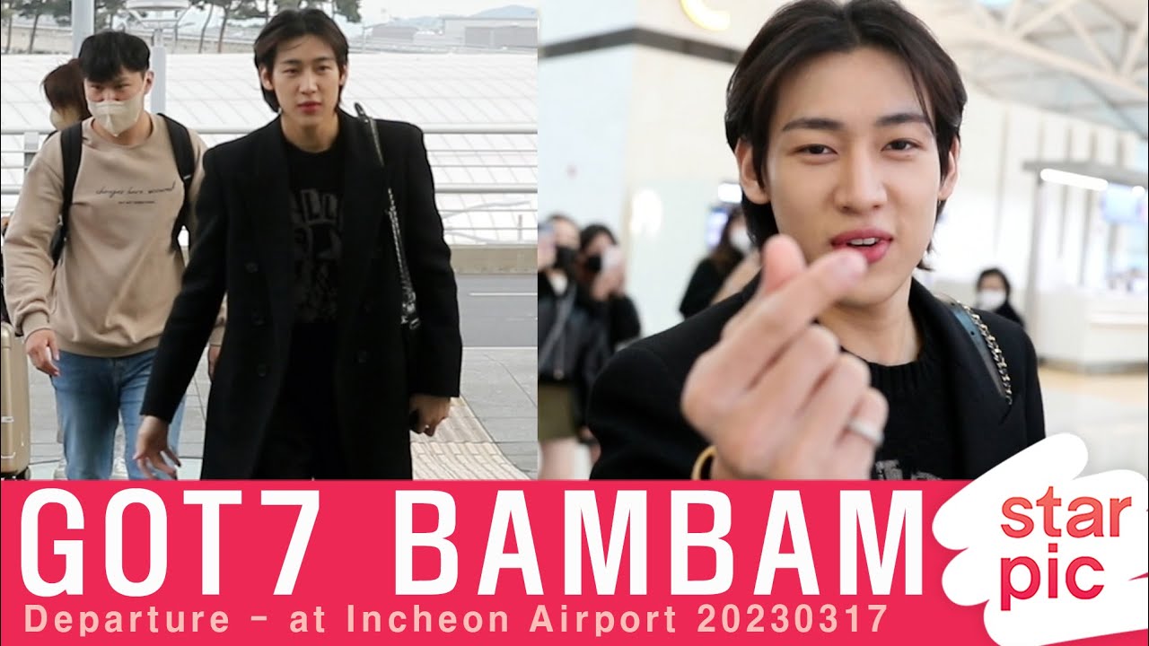 GOT7 뱀뱀 '28일 새앨범으로 만나요!' [STARPIC] / GOT7 BAMBAM Departure - at Incheon Airport 20230317